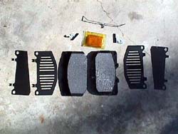 Nissan hardware kit andd brake pads