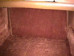 passenger floormat removed