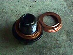 drain plug & crash washer